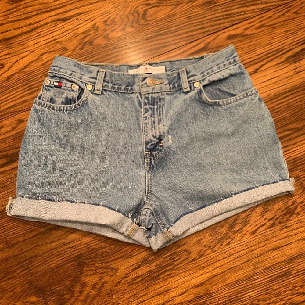 Tommy Hilfiger cutoff jean shorts